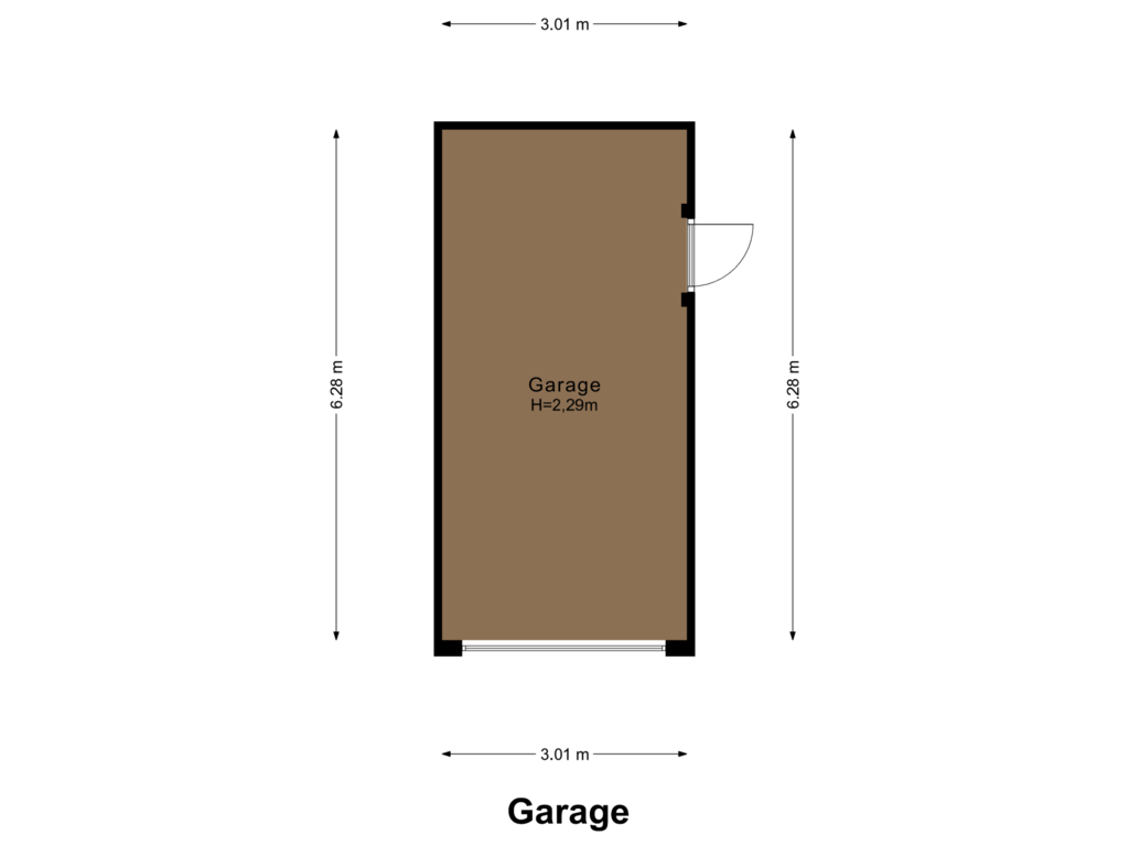 Bekijk plattegrond van Garage van Beukeboomweg 6