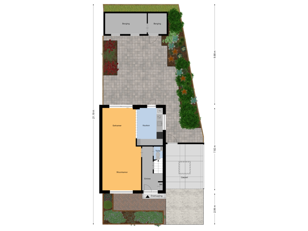 Bekijk plattegrond van Begane Grond_Tuin van Lange Weide 12