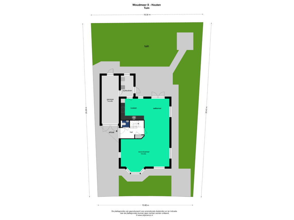 Bekijk plattegrond van TUIN van Woudmeer 8