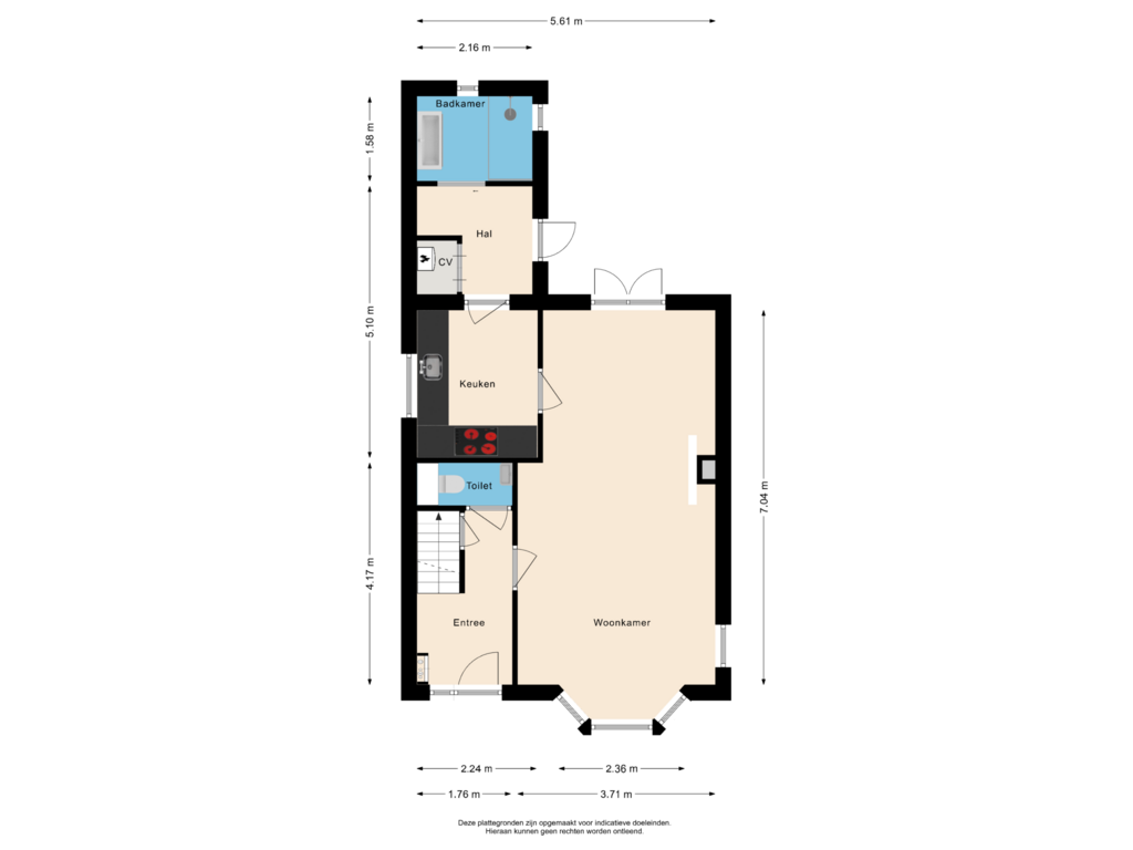 Bekijk plattegrond van Begane grond van Heerenweg 168