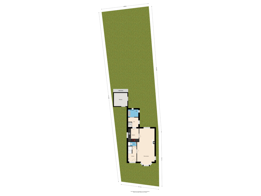 Bekijk plattegrond van Situatie van Heerenweg 168