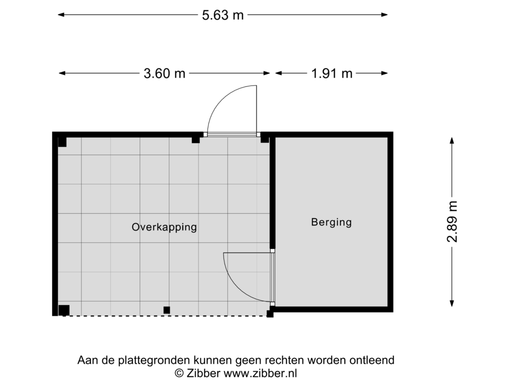 Bekijk plattegrond van Berging van Anna Blamanplantsoen 21