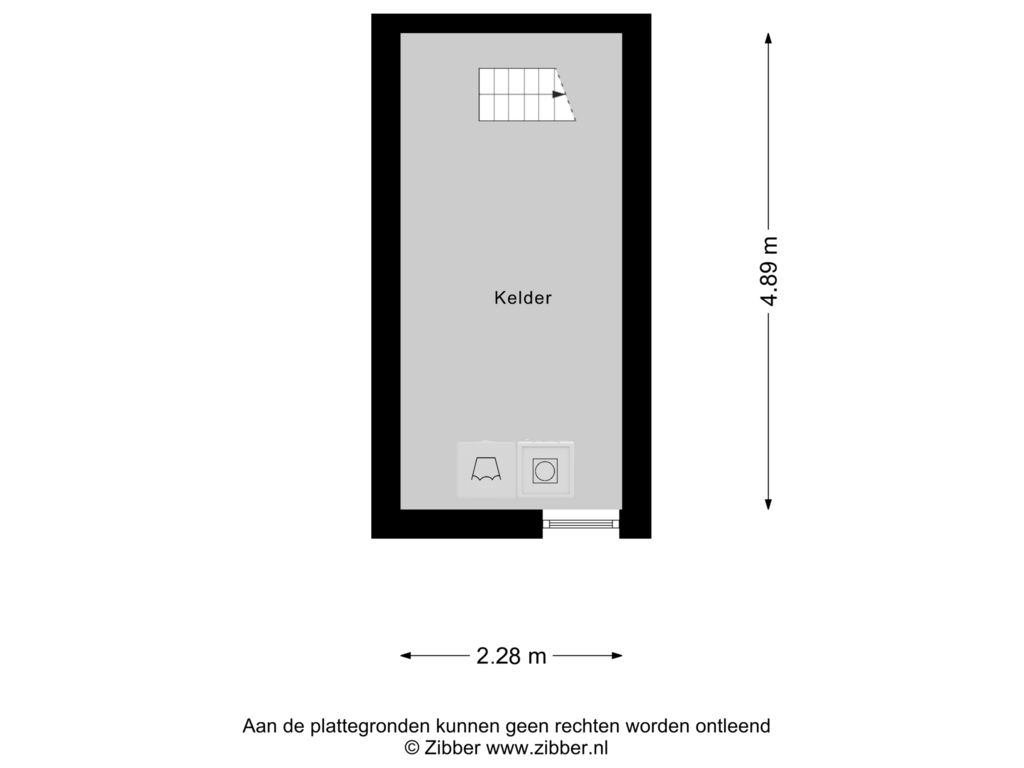 Bekijk plattegrond van Kelder van Bergstraat 18