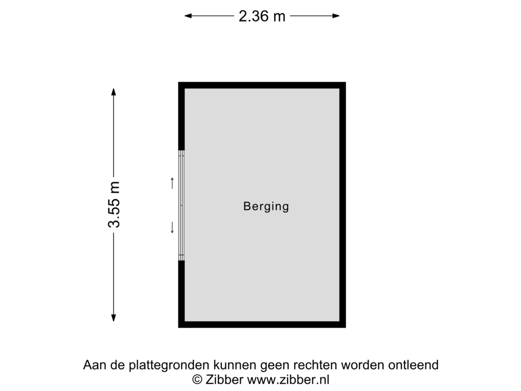 Bekijk plattegrond van Berging van Oelenveerstraat 13