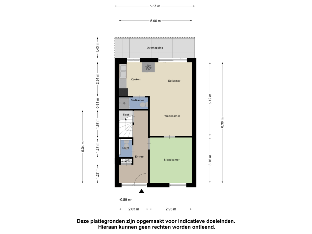 View floorplan of Begane Grond of Saturnusstraat 107