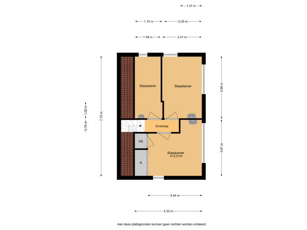 Bekijk plattegrond van 1e Verdieping van De Wacht 19