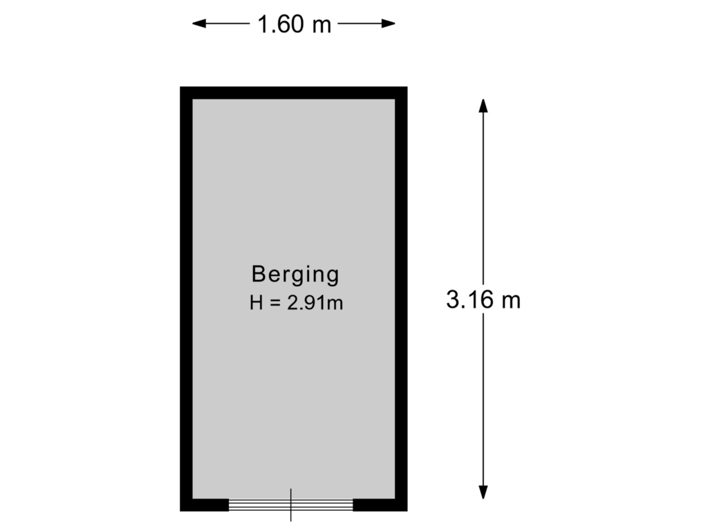 Bekijk plattegrond van Berging van Zuidkade 6-L