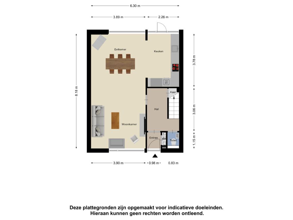 Bekijk plattegrond van Begane Grond van Kaag 14