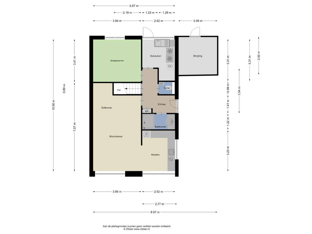 Bekijk plattegrond van Begane Grond van Lienstukken 18