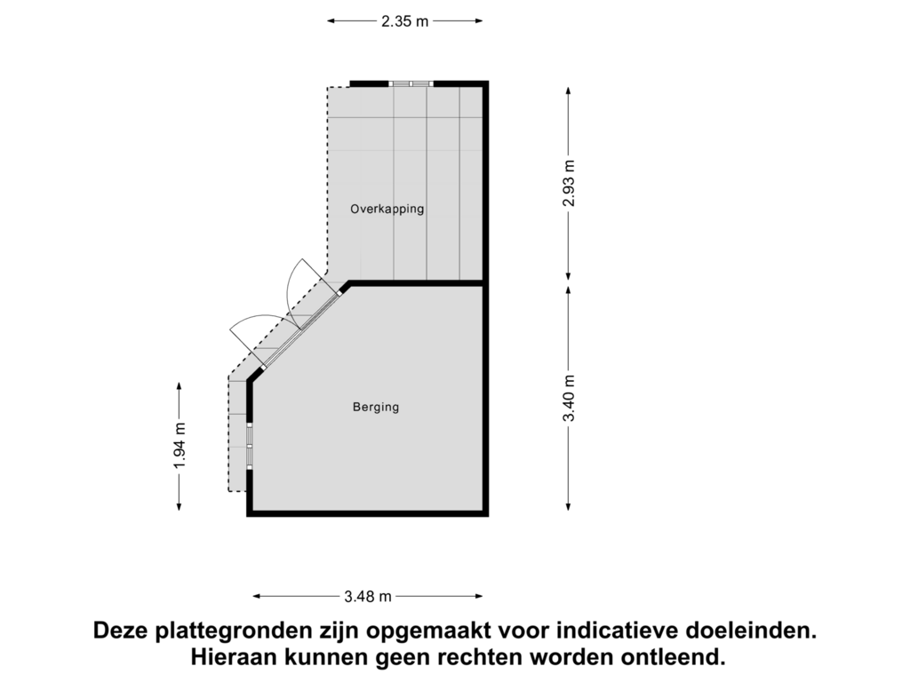 Bekijk plattegrond van Berging van Zalmstraat 2-B