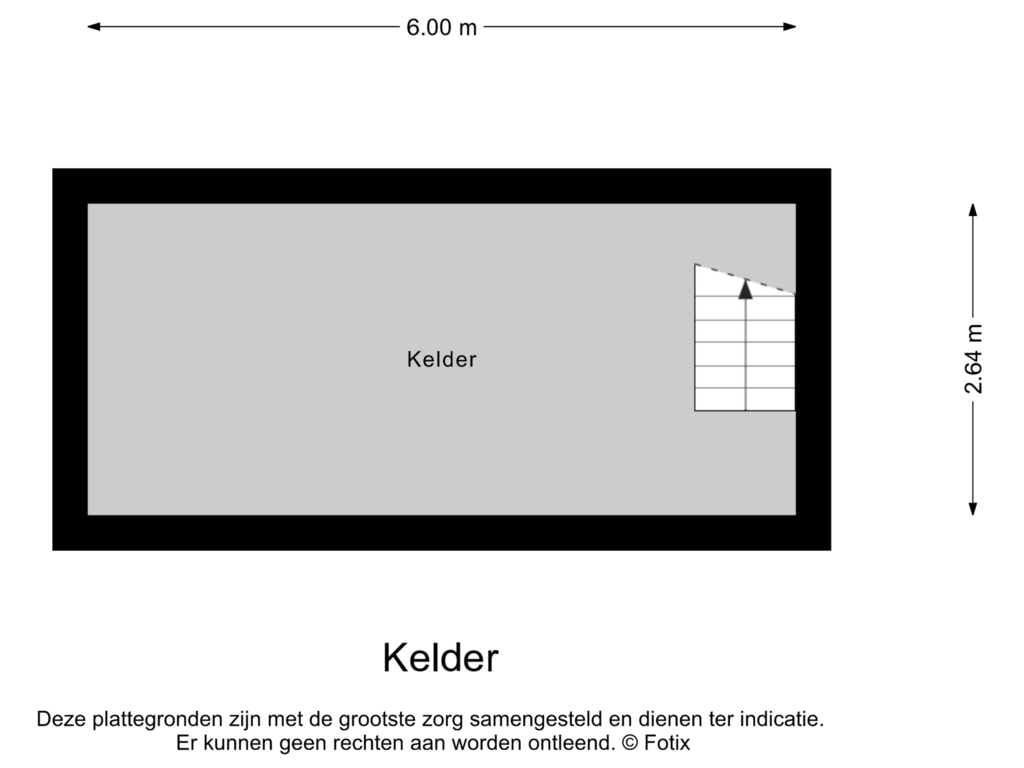 Bekijk plattegrond van Kelder van Nederwoudseweg 5-A