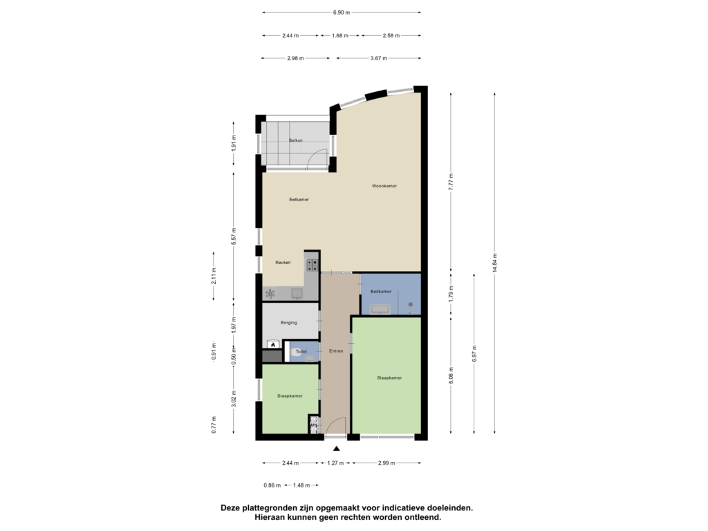 Bekijk plattegrond van Appartement van Antwerpsebaan 26