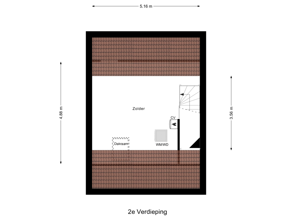 Bekijk plattegrond van 2e Verdieping van Dörper Tore 6