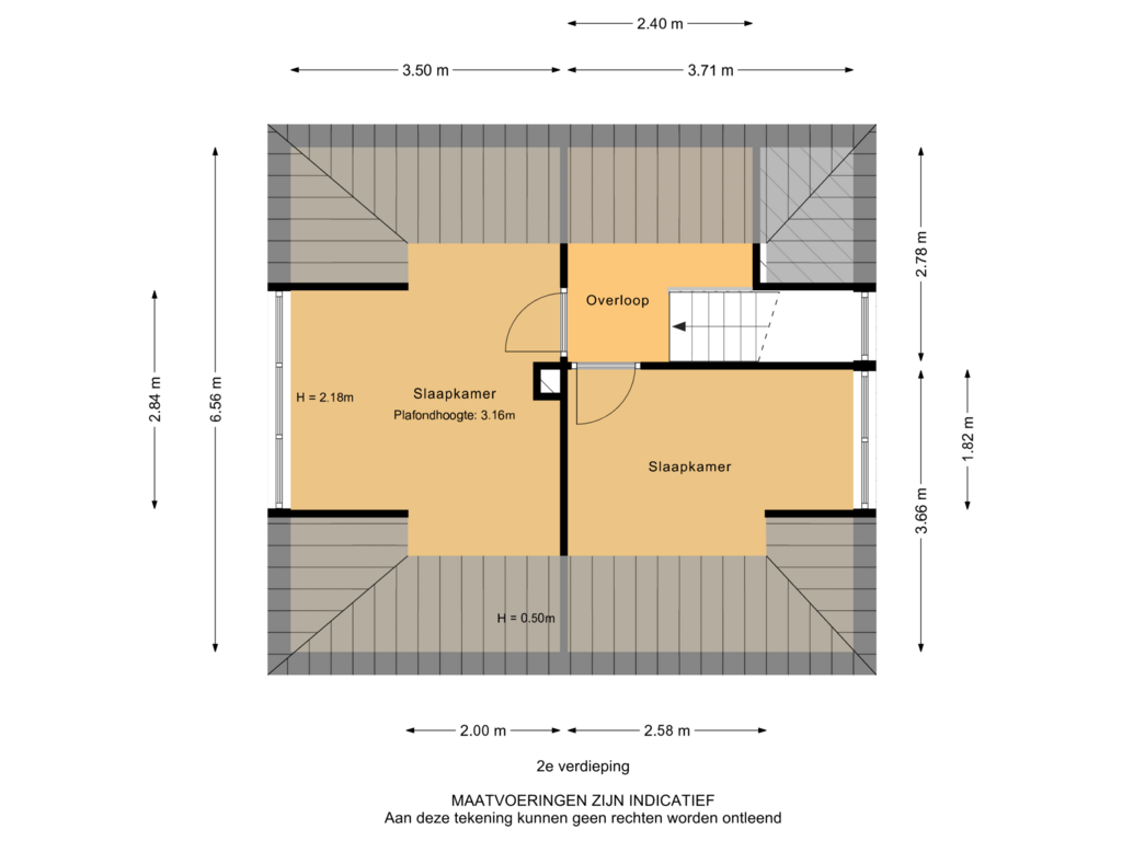 Bekijk plattegrond van 2e verdieping van Stevensweg 81