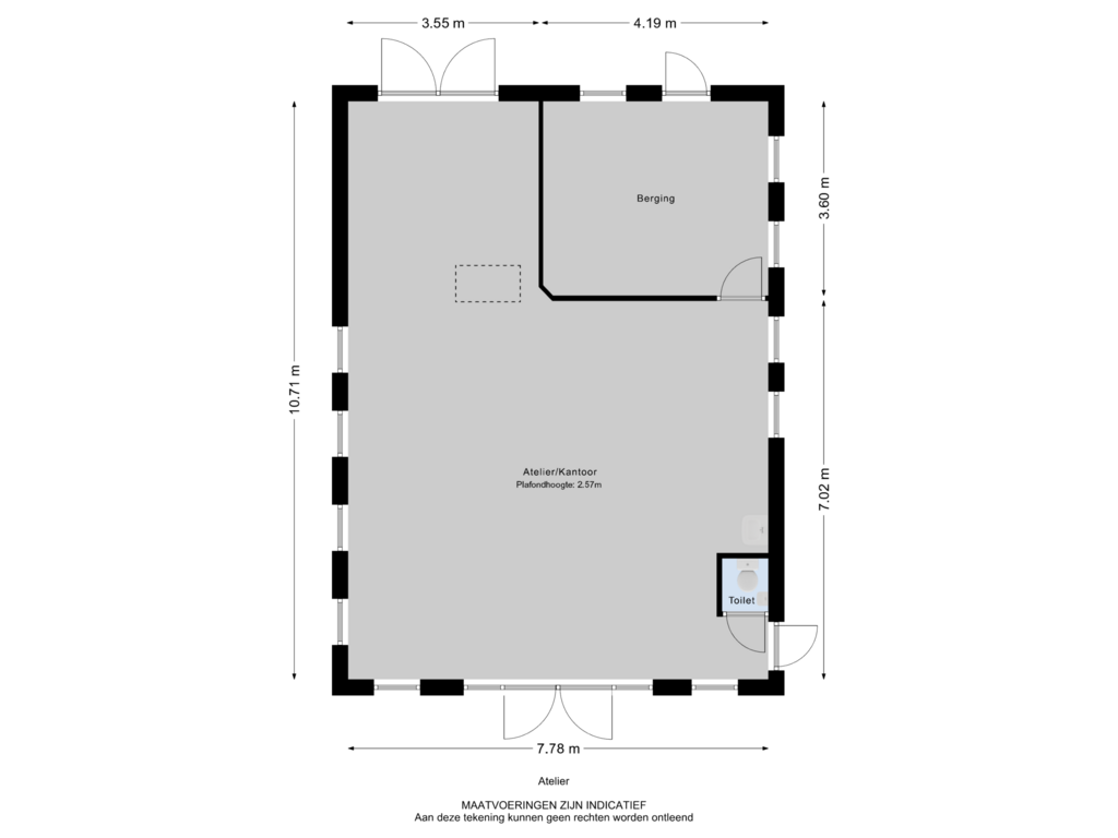 Bekijk plattegrond van Atelier van Stevensweg 81