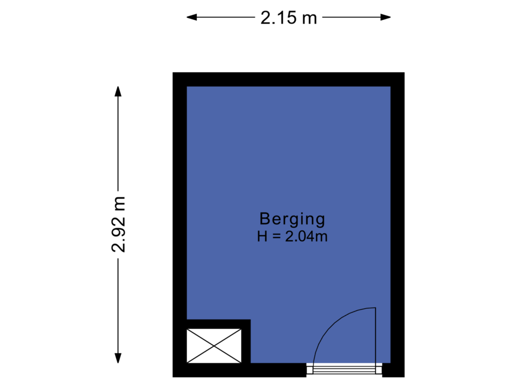 Bekijk plattegrond van Berging van Mgr. Leijtenstraat 24