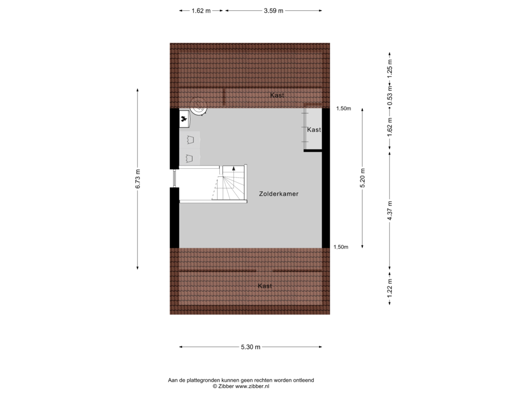 Bekijk plattegrond van Tweede Verdieping van Waterjuffer 14