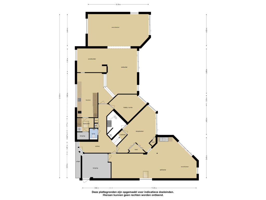 View floorplan of Begane Grond of Kruisbaan 13