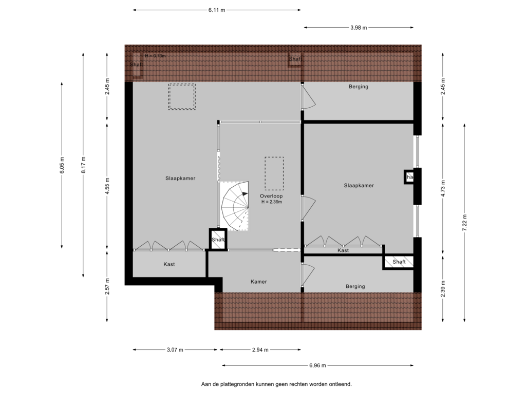 Bekijk plattegrond van 2e verdieping van Burgemeester Aalberslaan 39