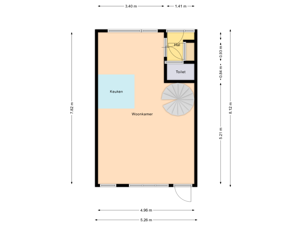 Bekijk plattegrond van Begane grond van Kloet 48