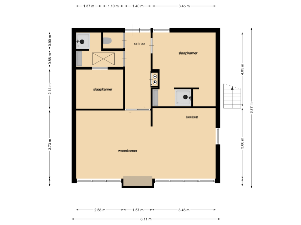 View floorplan of First floor of Varelseweg 211-2142