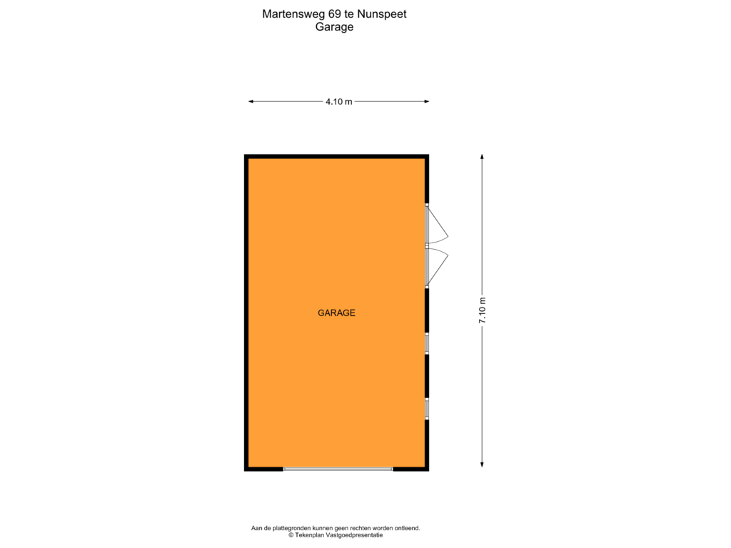 View floorplan of Garage of Martensweg 69