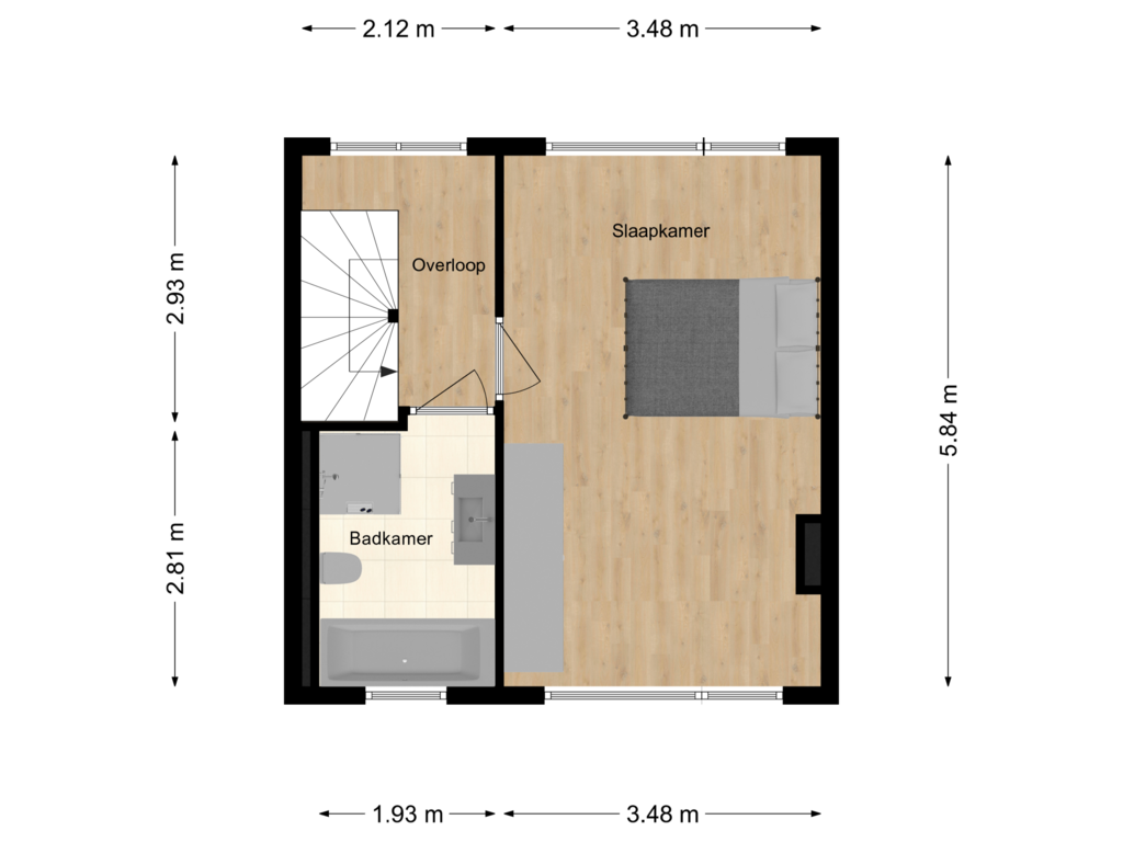 Bekijk plattegrond van 1e verdieping van Ranonkelstraat 29