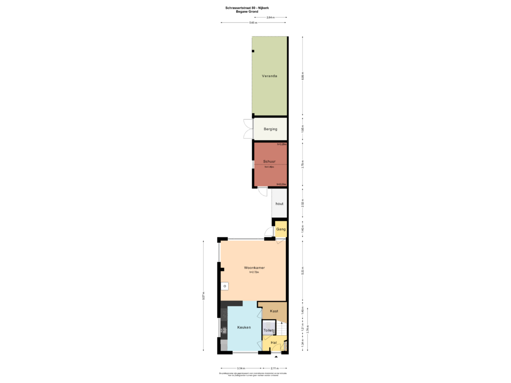 Bekijk plattegrond van BEGANE GROND van Schrassertstraat 80