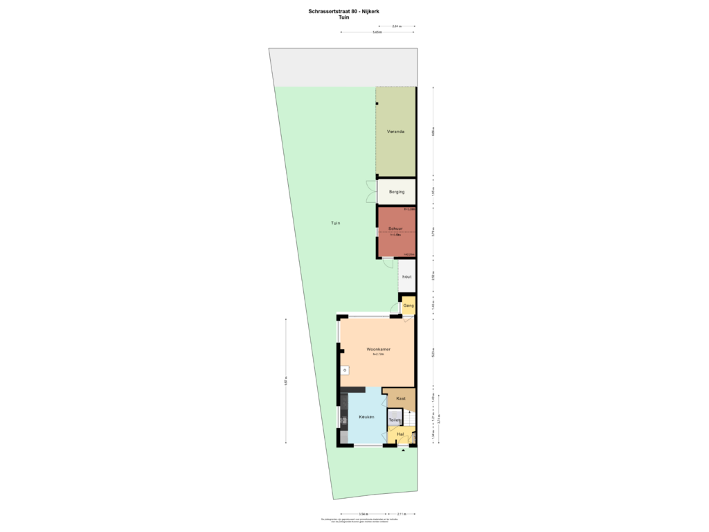 Bekijk plattegrond van TUIN van Schrassertstraat 80