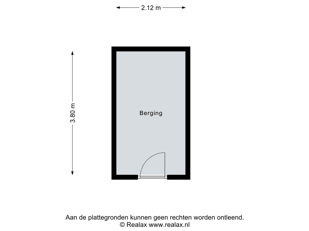 View floorplan of Berging of Waterkant 90