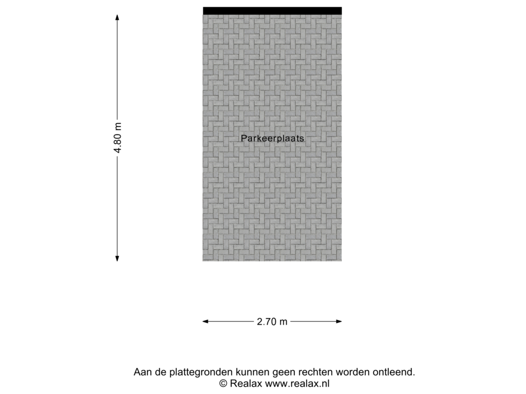 View floorplan of Parkeerplaats of Waterkant 90