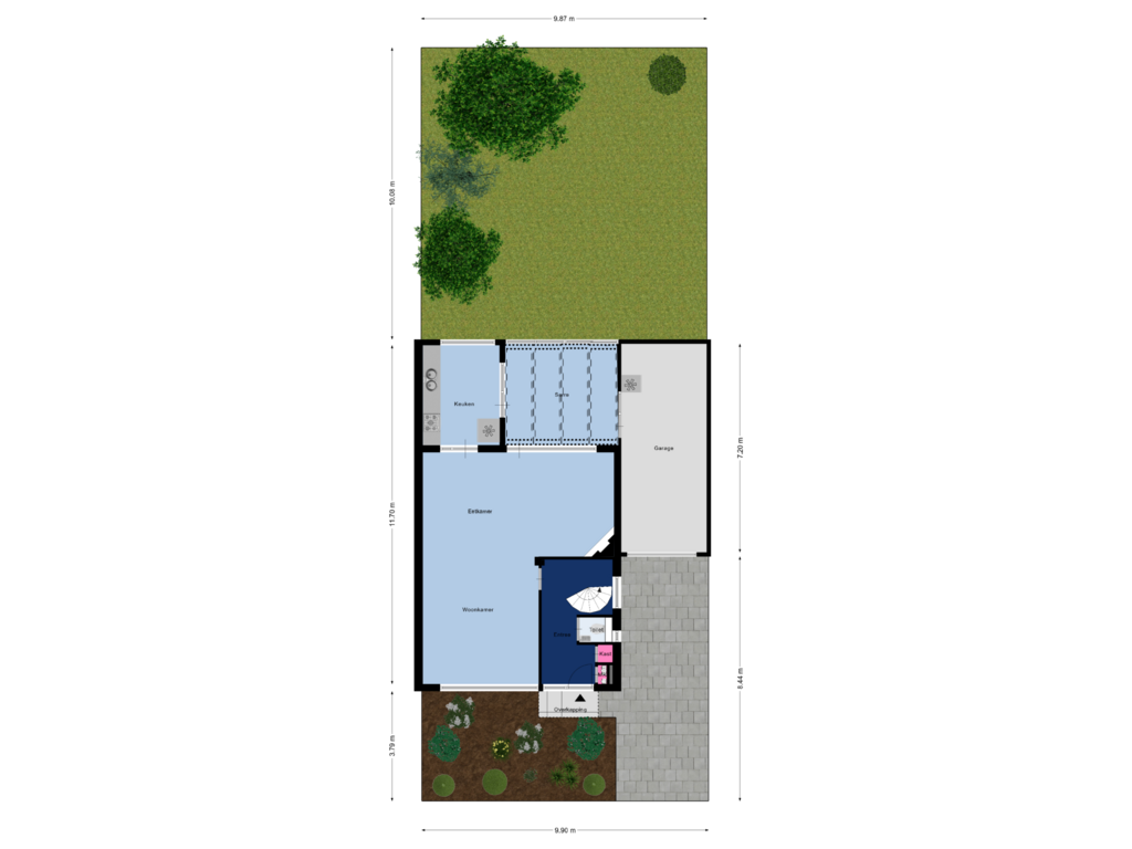 Bekijk plattegrond van Begane Grond_Tuin van Vlaanderenstraat 14