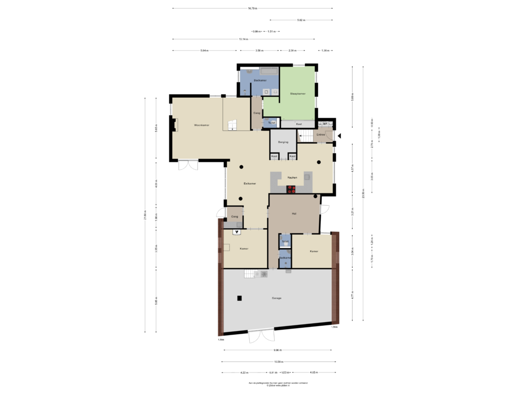 Bekijk plattegrond van Begane grond van Balloo 61