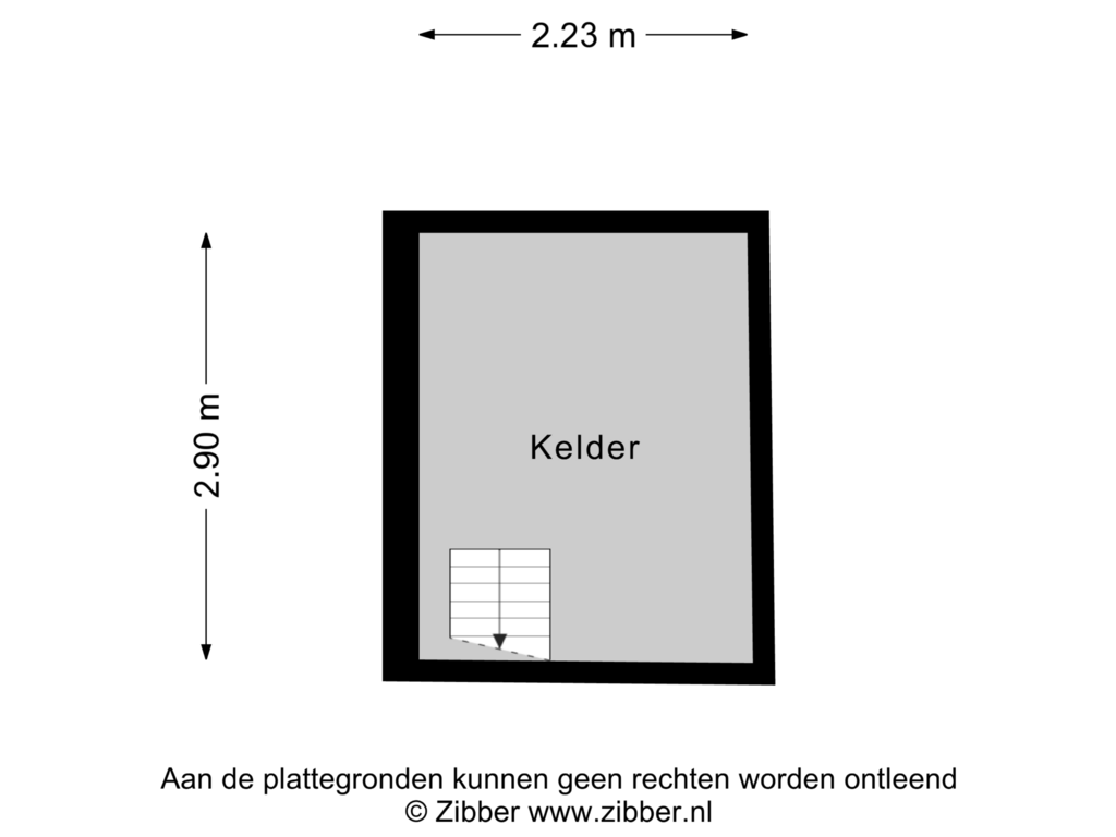 Bekijk plattegrond van Kelder van Balloo 61