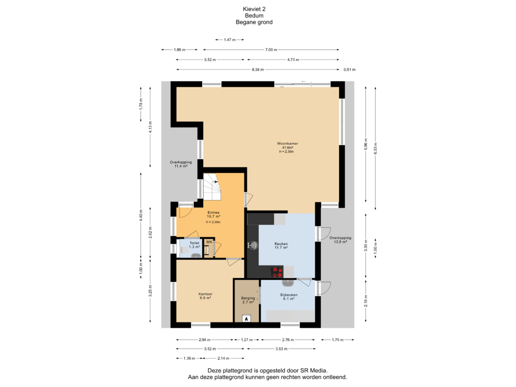 View floorplan of Begane grond of Kieviet 2