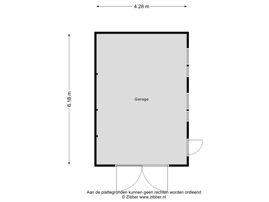 Bekijk plattegrond van Garage van Sparstraat 10