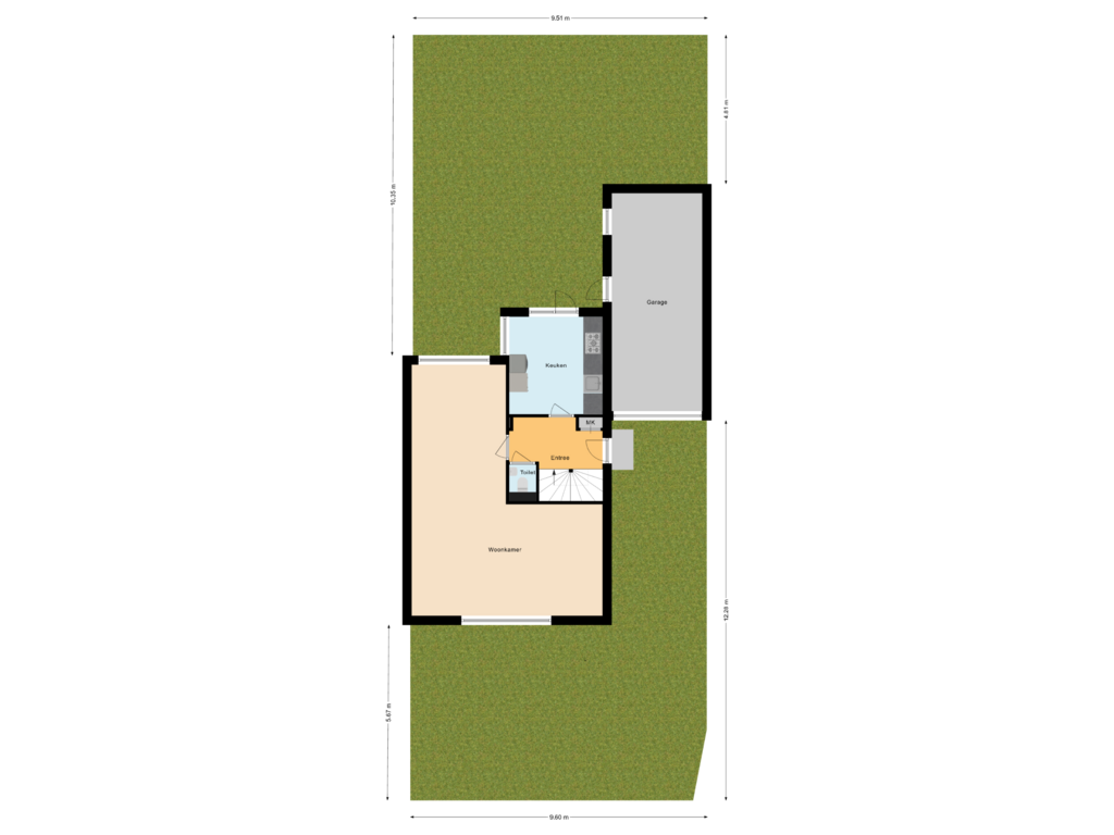 View floorplan of Situatie of 't Zuden 45