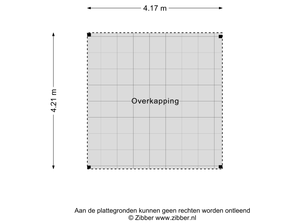 Bekijk plattegrond van Overkapping van Galmeidijk 8