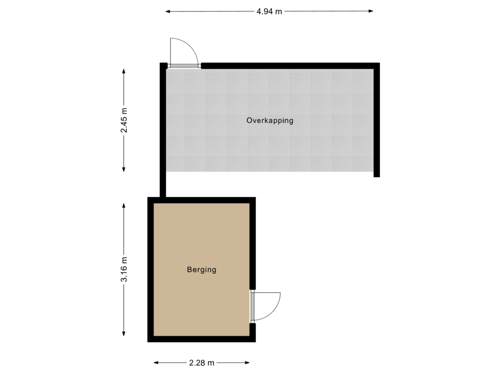 Bekijk plattegrond van Berging van Klaproos 57