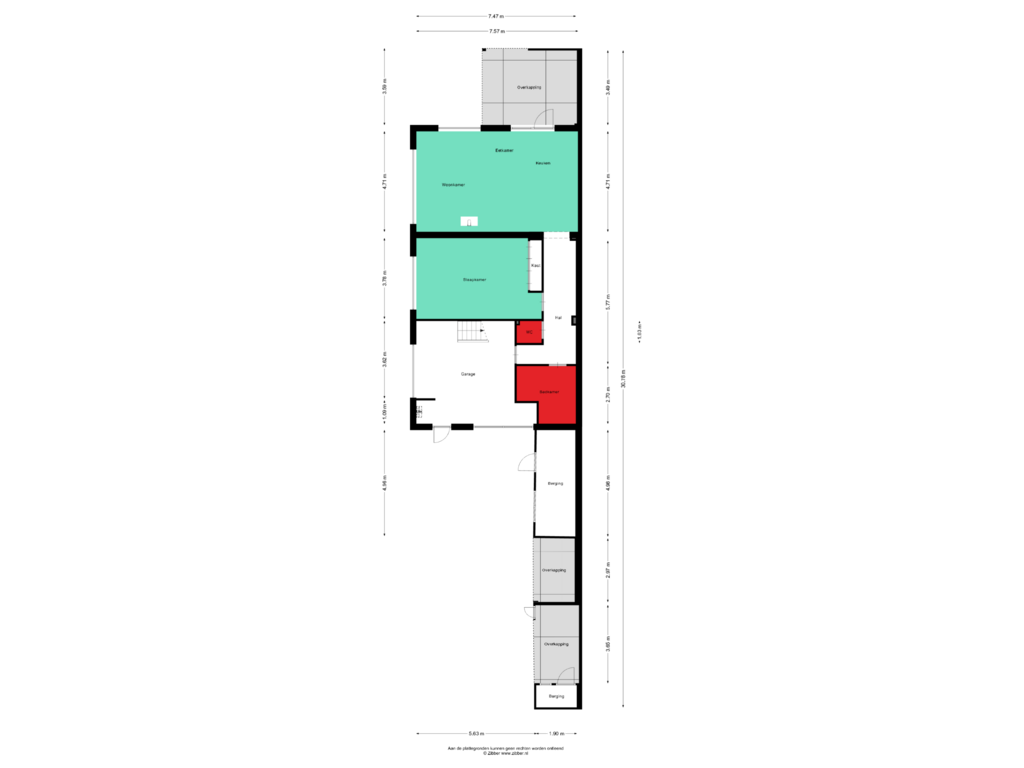 Bekijk plattegrond van Bijgebouw van Doolhof 7