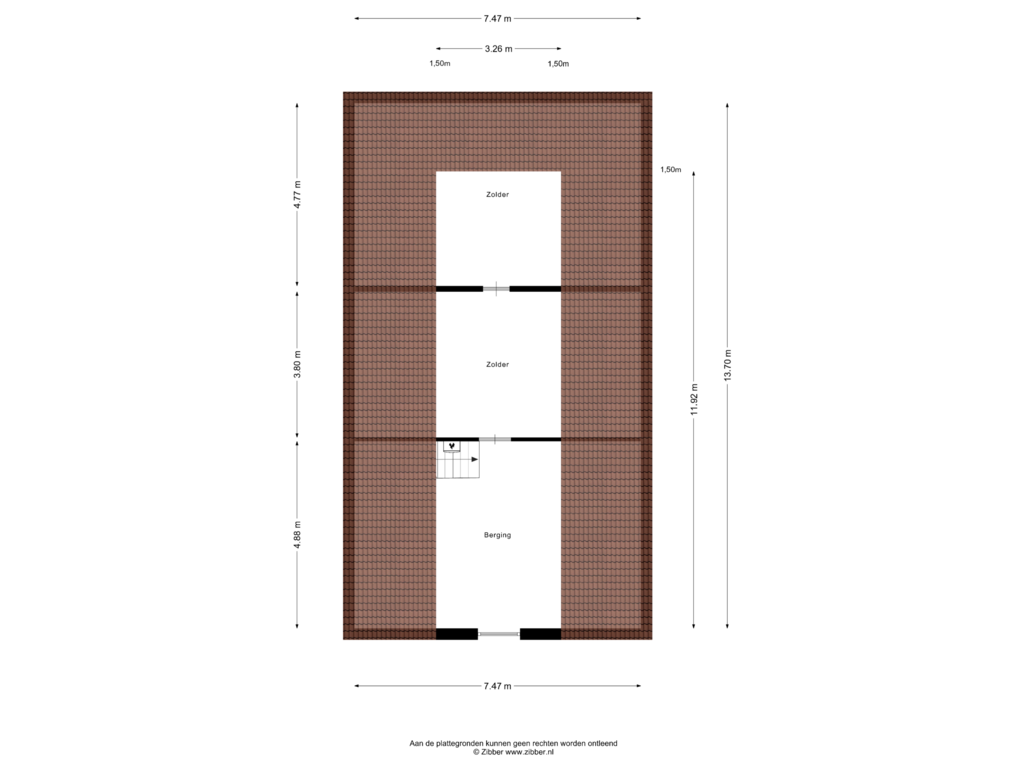 Bekijk plattegrond van Zolder van Doolhof 7