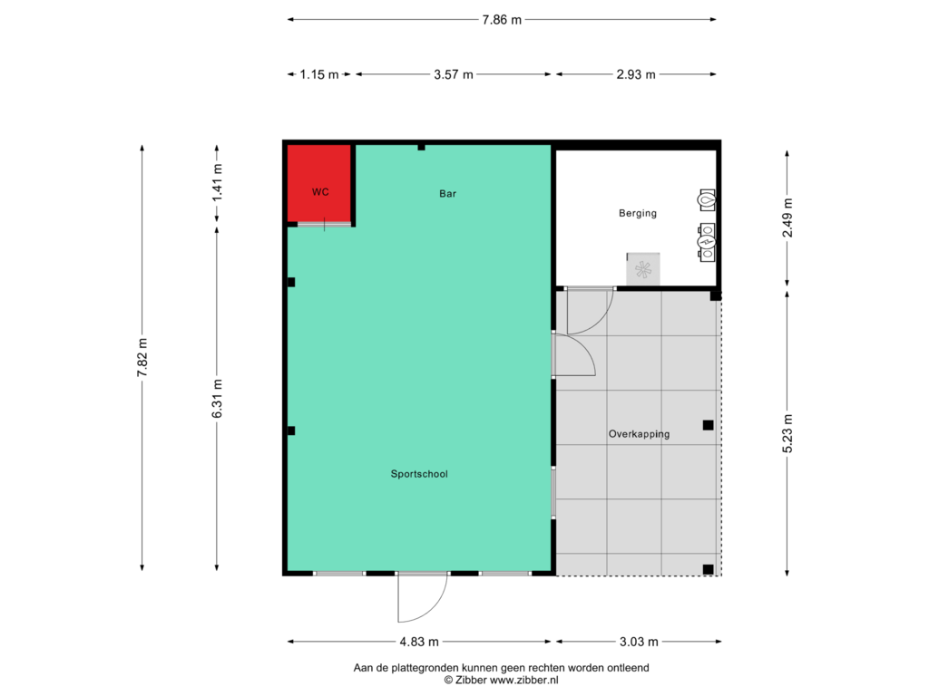 Bekijk plattegrond van Gastenverblijf 2 van Doolhof 7