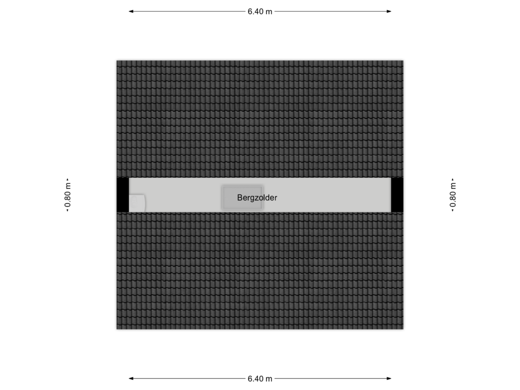 View floorplan of Tweede verdieping of Kruisstraat 64