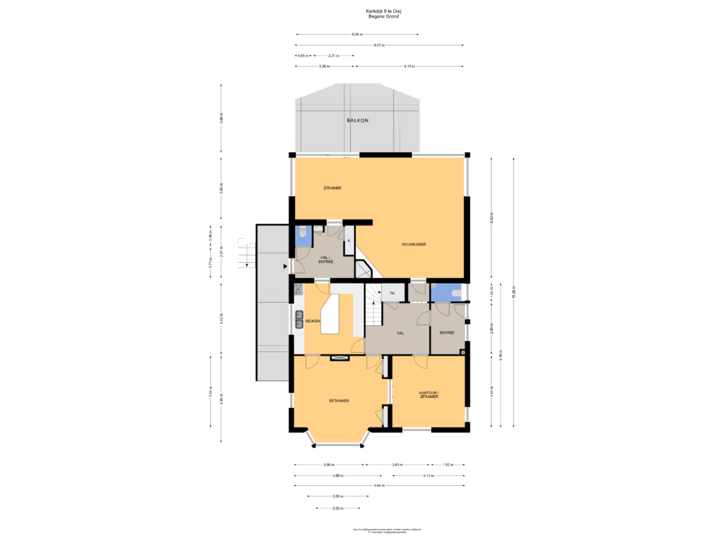 Bekijk plattegrond van Begane Grond van Kerkdijk 8