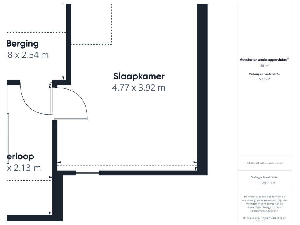 Bekijk plattegrond van Tweede verdieping van Madame Curiestraat 29