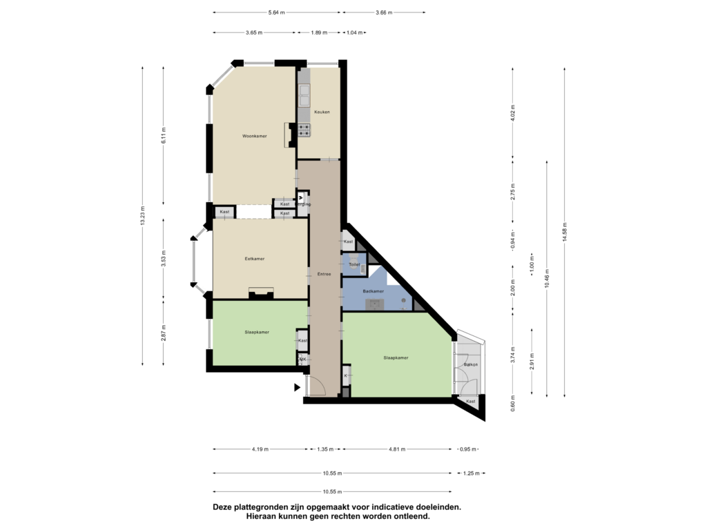 Bekijk plattegrond van Appartement van Lorentzplein 17