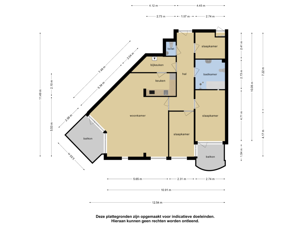 Bekijk plattegrond van Appartement van Stadhuisplein 221