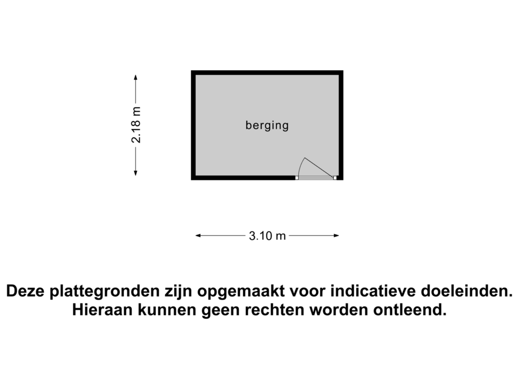 Bekijk plattegrond van Berging van Stadhuisplein 221