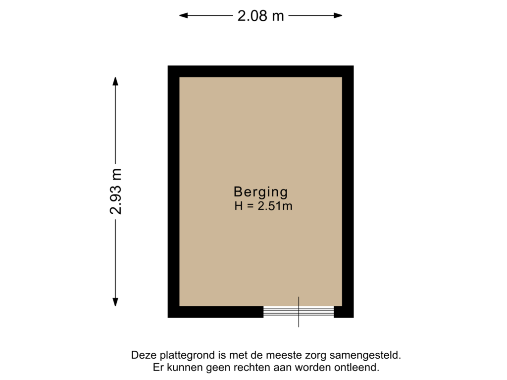 Bekijk plattegrond van Berging van Baarsakker 23