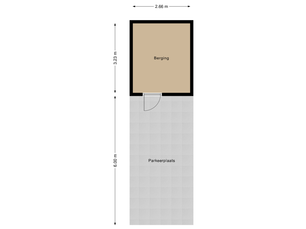 View floorplan of Berging of Omloop 16